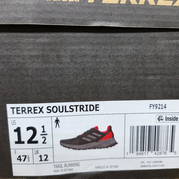 New Adidas Terrex Soulstride Men\'s Trail Running Shoes Size 12.5